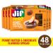 Jif Beurre de cacahu te et chocolat emporter 8 tasses (lot de 6) moins de sucre texture paisse et cr meuse - Buy Online on GoSupps.com