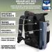 Mixirl Stylish Baby Diaper Backpack | Rolltop Design Large Capacity & Stroller Attachment - Perfect for Moms (Black) - Buy Online on GoSupps.com