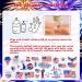 60Pcs American Flag Temporary Tattoo Sticker Set - Waterproof Red, White, and Blue Patriotic Decorations for 4th of July Independence Day Theme Party - Buy Online on GoSupps.com