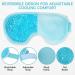 MIVORA Cooling Gel Mask for Puffy Eyes - Hot Cold Therapy for Migraine, Dark Circles, Sinus Pain - Reusable and Soothing - Light Blue - Buy Online on GoSupps.com