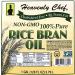 RICE BRAN OIL | 1 Gallon (128 Ounces) | Kosher | All- Natural  Made from 100% Non-GMO Rice | Rich in Vit E and Gamma Oryzanol | Unfiltered  No Trans Fat and Heart Healthy | by Heavenly Chef - Buy Online on GoSupps.com
