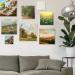 8pcs Wood Canvas Panel Set - Unfinished Wood Boards for Painting & Crafts | 4 Sizes | Gallery Wall Canvases with Wood Hangers - Buy Online on GoSupps.com
