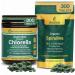 Biogenesis 100% Australian Organic Greens Kit Spirulina Mini Tabs (200mg) & Chlorella Tablets (500mg) BioDynamic Cracked Cell Wall Algae Rich in Chlorophyll & Phycocyanin for Energy Immunity & D