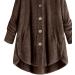 Hanxiulin Oversized Women's Fleece Jacket - Warm Long Lightweight Winter Coat - 5XL Coffee Color - Buy Online on GoSupps.com