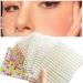 AddFavor 8 Sheets White Pearl Eyes Face Hair Nail Rhinestones Gems Temporary Tattoo Colorful Self-adhesive Pearls Stickers Jewelry Women Girls DIY Makeup/Body Art/ Craft Accessories Festival Decorations3mm/4mm/5mm/6mm Co...
