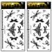 Tattoos 2 Sheets Butterfly Dragonfly Vine Chain Necklace Art Fantasy 3D Tattoo Waterproof Stickers Removable Temporary Body Arm Fake Art Sticker Party 18.