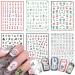 Mahjong Nail Art Stickers  3D Self-Adhesive Nail Sticker Holographic Funny Chinese Mahjong Playing Cards Game Nail Art Decals Design for Women Girls Manicure Decoration  Acrylic Lucky Nail Art Tips