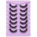 FANXITON 8D Curl Mink Lashes 7 Pairs Multipack - Natural Wispy False Eyelashes for Full Volume - C-16MM-03 - Buy Online on GoSupps.com
