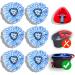 homsis 6 Pack Mop Replace Head Compatible with O Cedar 2-Tank RinseClean Spin Mop - Mop Refills Made of Microfiber, Deep Cleaning, Machine Washable and Easy to Replace