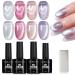 Tomicca Cat Eyes UV nail polish set 4 colors glitter pink gel nail polish Shellac nail polish uv gel nail polish set for beginners nail studio diy home 8ml cat eye-a16028