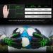 Sportout Goalkeeper Gloves - Finger Save Football Gloves for Men Women & Kids | 4mm Latex - Black-Green - Buy Online on GoSupps.com