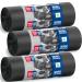 Extra strong garbage bags 120l large packing 30 pieces - 110x69cm 30 m 100% recycled EucertPlast - traditional closure ideal for garden & renovation long -lasting 30 pieces (1 Pack) 30 pieces - 120 l - super strong 30 m