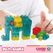 24er Set Amos 4D Rubber Blocks & Dinosaurs | 3D Design Fruit Gum Building Blocks | Ideal for Kids' Birthdays & Muffin Decoration - Buy Online on GoSupps.com