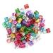 100 pieces of adjustable dreadlocks hair mesh pearl rings metal cuffs for hair accessories.
