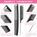 8-Piece Carbon Fiber Hair Comb Set | Fine Teeth Rat Tail Combs for Styling & Cutting | Perfect for Braids | Salon & Home Supplies in Black and Pink - Buy Online on GoSupps.com
