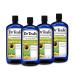 Dr Teal's Foaming Bath with Pure Epsom Salt, Super Moisturizer Avocado Oil, 34 fl oz (Pack of 4)