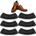 Greoer 6 Pieces Heel Cushion Inserts Black Heel Grips Cushion Shoe Pads for Loose Shoes Self-Adhesive Liner Cushion Inserts Anti-Slip Foot Shoe Insoles Stickers Heel Blister Protector for Women Men 6 Piece Black