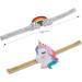 Konsait Set of 23 Unicorn No Crease Hair ties Unicorn Girl Hair Clips Metal Snap Barrettes Rainbow Unicorn Headbands Hair Accessories for Toddlers Kids Little Girls - Buy Online on GoSupps.com