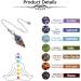 Go Jewelry 7 Chakra Gemstone Pendulum Pendant with Chain - Reiki Healing & Dowsing Bracelet - Buy Online on GoSupps.com