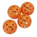 FILA Accessories Indoor Pickleball Balls - Official Indoor Pickleballs, Regulation Size with 26 Holes (Orange), Pack of 4