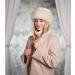 Futrzane Women's Faux Fur Trimmed Russian Winter Hat - Classy Ecru Rabbit Fleece Design - Buy Online on GoSupps.com