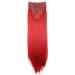 CAISHA by PRETTYSHOP XXL 24" 8 Pieces Set Clip In Extensions Hair Extension Hairpiece Straight Intense Red CES9 intense red #3100 CES9