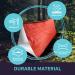 FosPower Emergency Sleeping Bag - Waterproof Survival Shelter Tent & Thermal Blanket with Whistle | Bivvy Bag for Camping, Hiking & Outdoors - Buy Online on GoSupps.com