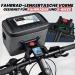 LRUVDOX Waterproof Bike Pocket Handlebar Bag with Adapter - 5L Front Basket for Bicycles/E-Bikes Cell Phone Holder & Removable Shoulder Strap - Buy Online on GoSupps.com