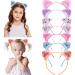 ZIRICHER Cat Ears Headband For Girls  Transparent Quicksand Sequin Cat Headband Cute Hairband For Girls Kitty Ears Party Hair Accessories For Kids Gift