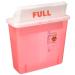 Covidien COV-8507SA SharpSafety Safety in Room Sharps Container Counterbalance Lid, 5 Quart Capacity, Transparent Red 1