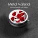 Red Poppy Flower Portable Metal Pill Box - Mini 3-Compartment Design for Travel | Ideal for Small Pills - Buy Online on GoSupps.com