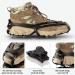 PeCube Ice Cleats for Shoes and Boots - 20 Stainless Steel Spikes - Anti-Slip Traction Cleats for Light Hiking, Trail Running, Ice Fishing - Black (Small) - Men Women Kids - Buy Online on GoSupps.com