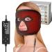 EX-Large Heated Face Mask with Eye Cutouts for Sinusitis TMJ Tension Headaches with 3 Heat & 5 Timer Settings Electric Heating Pad for Face Full Coverage Moist Heat Therapy