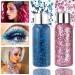 Mermaid Sequins Chunky Glitter Gel - Easy to Apply & Remove - Festival Liquid Eyeshadow for Body, Face, Hair, Nails - White - Buy Online on GoSupps.com