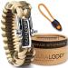 Paraloop Paracord bracelet for men and women + pendants with signal pipe - emergency rope - survival kit - clasp made of stainless steel - with gift box natural friend (the original)
