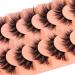 Buy Wispy False Eyelashes - Fluffy Cat Eye Lashes | 7 Pairs Natural Look Soft Fake Lashes - International Shipping - Buy Online on GoSupps.com