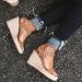 Women's 2023 Summer Dressy Sandals | Open Toe Breathable Beach Wedges | Slip On Flip Flops - Brown (Size 6.5-7) - Buy Online on GoSupps.com