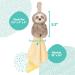 GUND Baby Lil Luvs Tuck-Away Lovey Reese Sloth Plush Toy | Ultra Soft Animal Blanket for Babies & Newborns - International Shipping - Buy Online on GoSupps.com