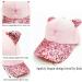 F&P Kids Girls Baseball Cap - Pink Kitty Face, Metal Rings, Adjustable Sizes - Ages 4-9 | Summer Hat for Girls - Buy Online on GoSupps.com