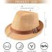 Ultrafun 3 Pack Straw Fedora Hat for Men Women - Classic Gangster Trilby Panama Sun Hat Set - Buy Online on GoSupps.com