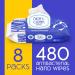Nice 'N Clean Sensitive Skin Wet Hand Wipes with Aloe - Blue - 60ct x 8 Packs - Buy Online on GoSupps.com