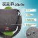 Disc Living Disc Golf Bag - Lightweight & Sturdy | Fits Up to 10 Discs | Waxed Canvas Grey Bag with Bottle Holder - Buy Online on GoSupps.com