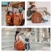 Buy Miss Fong Diaper Bag Backpack - Stylish Leather with 18 Organizers & Changing Pad - Brown | International Shipping - Buy Online on GoSupps.com