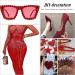 SS10 Red Hotfix Rhinestones Crystal Glass Bulk - 2.8mm Round (4320pcs) for DIY Clothes, Shoes, Gifts - Red Glitter Decoration - Buy Online on GoSupps.com