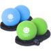 Massage ball 2 Set made of natural rubber including network - 2 x massage balls each 6.3 cm / 7.2 cm pleasantly compliant perfect for fascia and self -massage (6.3 cm + 7.2 cm 2 sets) 2 sets 6 3 cm + 7.2 cm