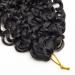 GoGo Curl Crochet Hair 22 Inch Pack of 6 Natural Black - Water Wave Curly Human Hair Extensions for Black Women - Buy Online on GoSupps.com