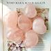 Natural Stone Rose Crystal Heart Love Powerful Wicca Crystals and Stones Spiritual Witchcraft Suitable for Home Raw Stones and Minerals Home Goods 60-80mm Random - Buy Online on GoSupps.com