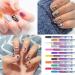 Set - 0.7mm Tip 12 Colors Quick Drying 3D Graffiti Nail Pens | Professional Doodle Nail Kit for Acrylic Nails Natural Nails Gel Nails Aezon - Buy Online on GoSupps.com