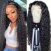 RECIFEYA 13x4 Deep Wave Lace Front Wigs Human Hair HD Lace Frontal Wigs for Black Women Glueless Deep Curly Lace Front Wigs Pre Plucked with Baby Hair Brazilian Human Hair Wigs Natural Color 24 inch 24-inch deep wave wig