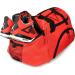 DALIX 24" The Dagger Basketball Duffle Bag Sports Shoe Ball Holder Duffel w Shoulder Strap and Water Bottle Holder Red-Black - Buy Online on GoSupps.com